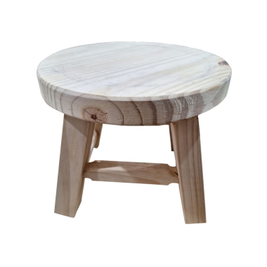 Banco de madeira decorativo